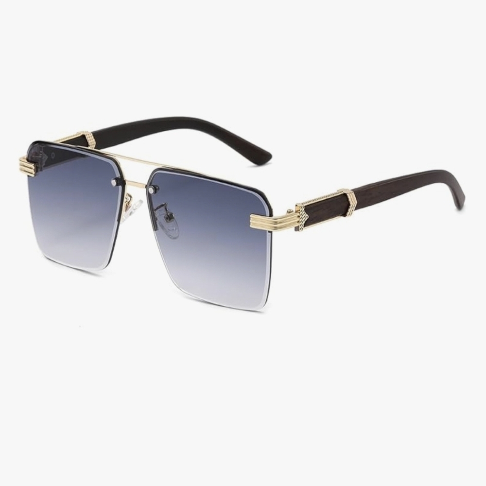 Stylish Gold and Blue Gradient Sunglasses